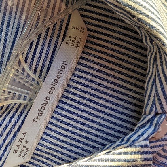 Zara Trafaluc Embroidered Blouse  Size Small - Picture 9 of 9